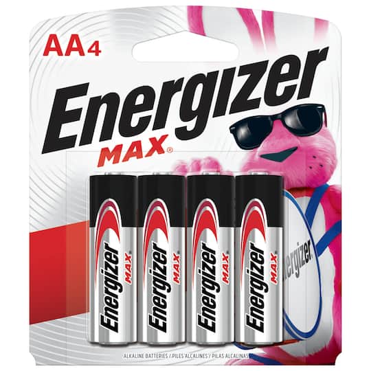 090166 Max Alkaline Premium Aa Battery, 2850 Mah, 1.5 V, Pack - 4